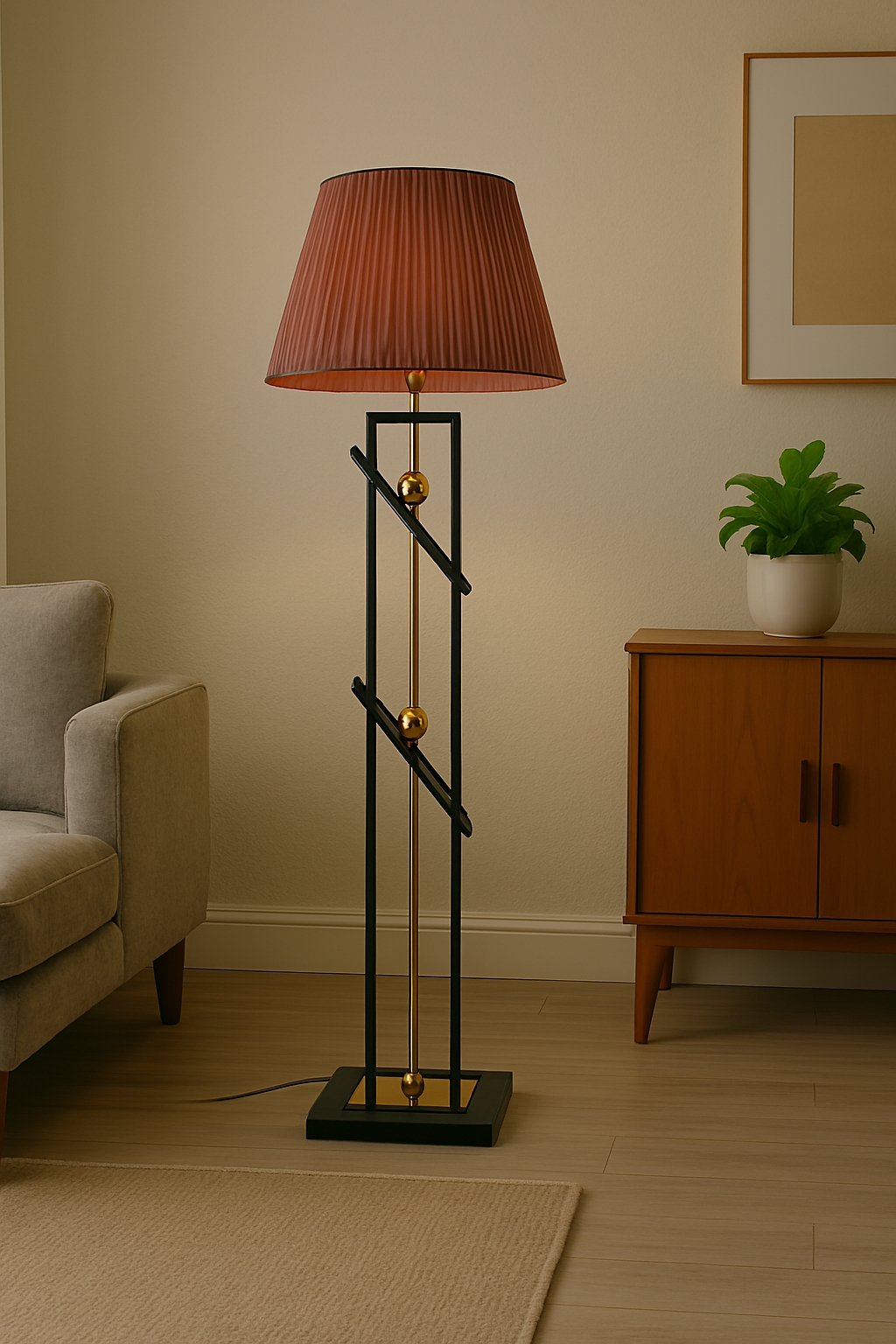 آباژور ایستاده مدرن کنار سالنی مدل آندیا (کد۱۰۴۳)