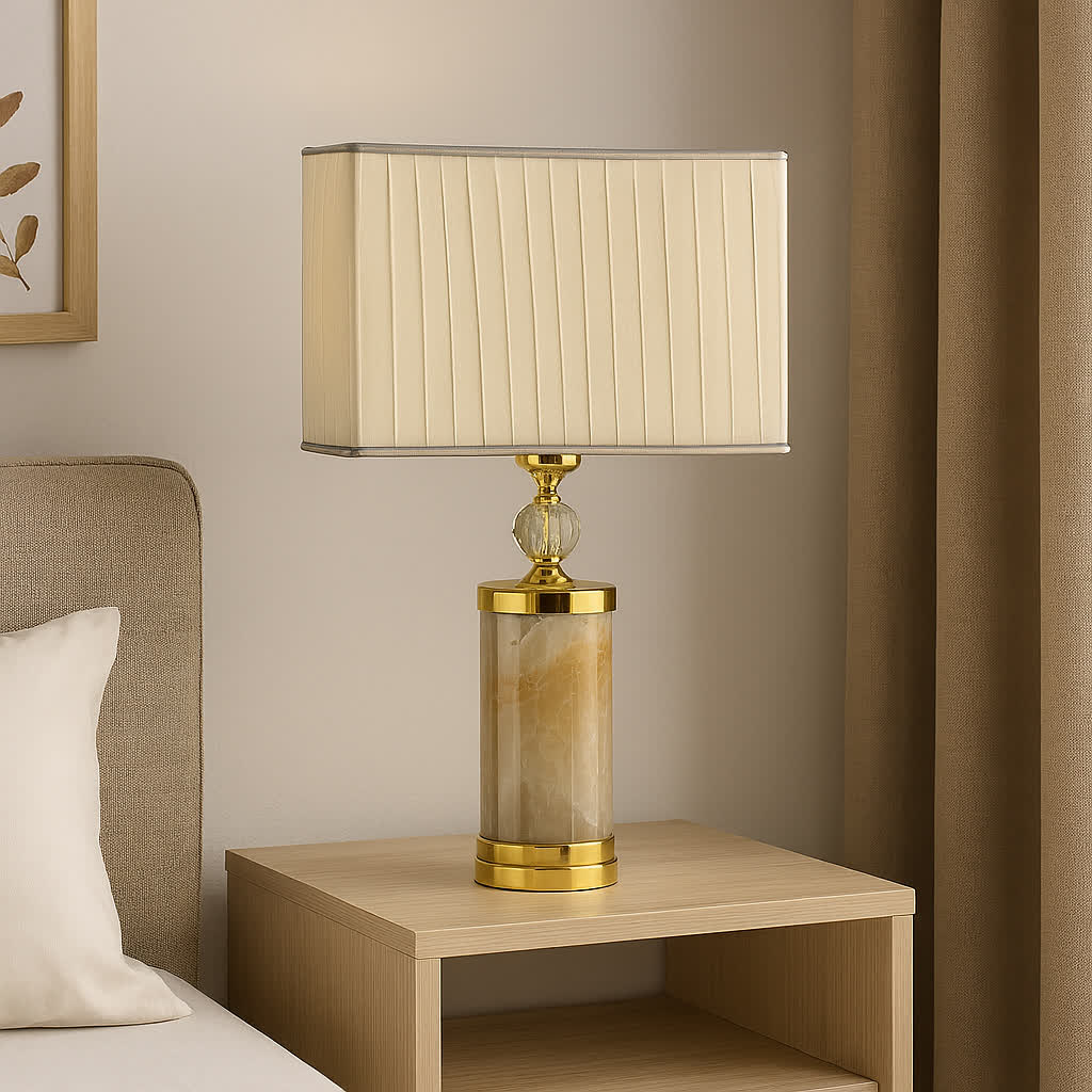 آباژور رومیزی اونیکس ( طرح سنگ)